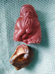 versteinerte Schokolade