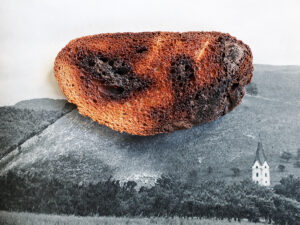 Brotwolke geröstet in Weinböhla oder Vulkanausbruch in Branderbisdorf